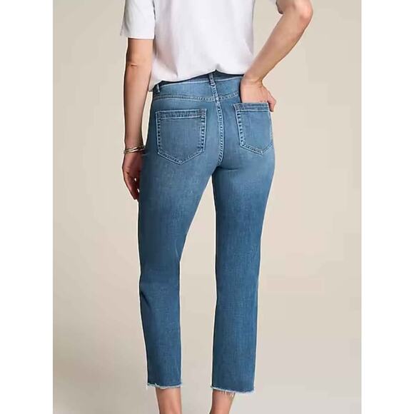 J.Jill Denim High-Rise Straight-Leg Crop, 14 Petite - Picture 8 of 10